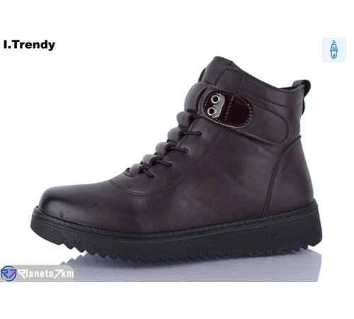 Черевики жіночі на весну/осінь (8 пар р.36-41) бордовий  "Trendy"