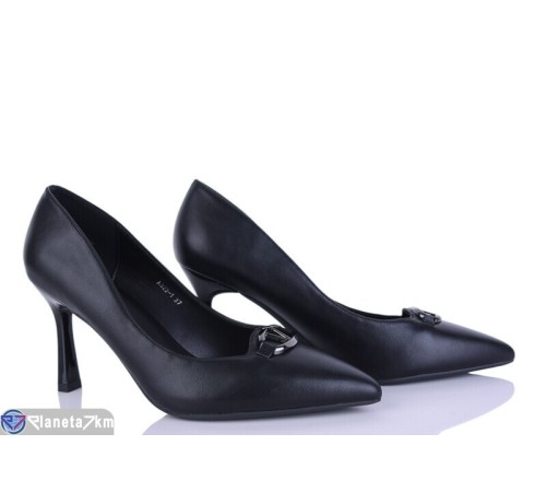Туфлі жіночі на весну/осінь (6 пар р.36-40) чорний  "LOREDANA"