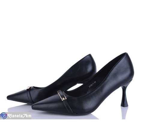 Туфлі жіночі на весну/осінь (6 пар р.36-40) чорний  "LOREDANA"