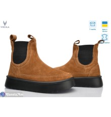 Черевики жіночі на зиму (6 пар р.36-41) коричневий  "Viscala"