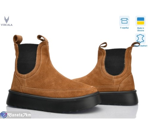 Черевики жіночі на зиму (6 пар р.36-41) коричневий  "Viscala"