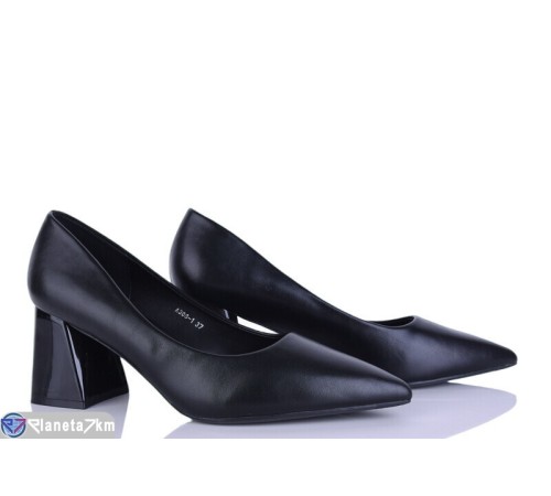 Туфлі жіночі на весну/осінь (6 пар р.36-40) чорний  "LOREDANA"