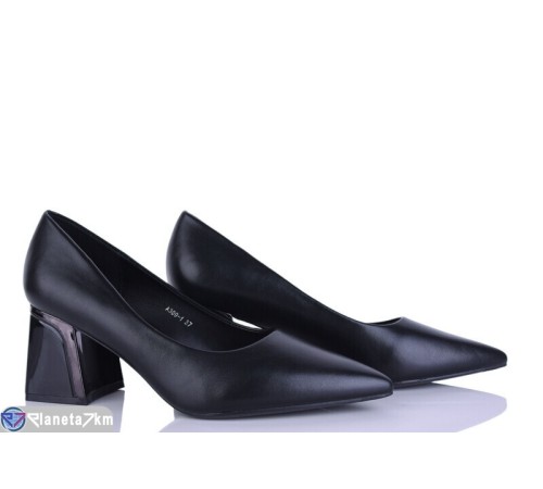 Туфлі жіночі на весну/осінь (6 пар р.36-40) чорний  "LOREDANA"