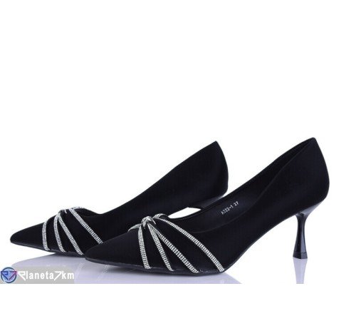 Туфлі жіночі на весну/осінь (6 пар р.36-40) чорний  "LOREDANA"