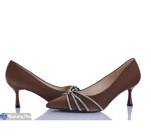 Туфлі жіночі на весну/осінь (6 пар р.36-40) коричневий  "LOREDANA"