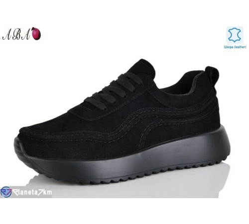 Кросівки жіночі на весну/осінь (8 пар р.37-41) чорний  "Aba"
