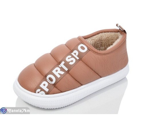 Тапки жіночі на зиму (12 пар р.36-41) коричневий  "Kalabok"