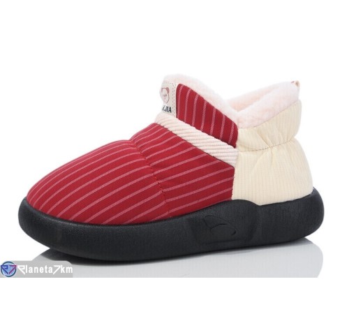 Тапки жіночі на зиму (8 пар р.36-41) бордовий  "Kalabok"