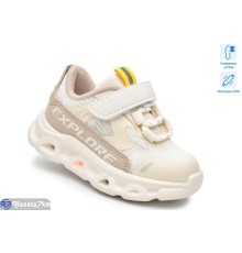 Дитячі кросівки на весну/осінь (8 пар р.21-26) бежевий  "TOMMY"