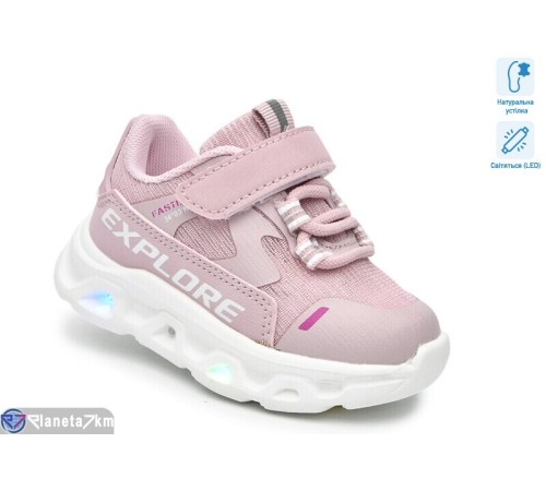 Дитячі кросівки на весну/осінь (8 пар р.21-26) рожевий  "TOMMY"