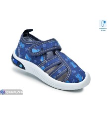 Тапки дитячі на весну/осінь (12 пар р.22-27) синій  "TOMMY"