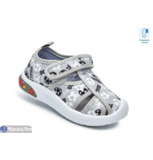 Тапки дитячі на весну/осінь (12 пар р.22-27) сірий  "TOMMY"