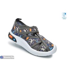 Тапки дитячі на весну/осінь (12 пар р.22-27) сірий  "TOMMY"