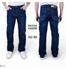 Джинси чоловічі на весну/осінь (8 шт. р.сетка 32-40) синій  "Graf"