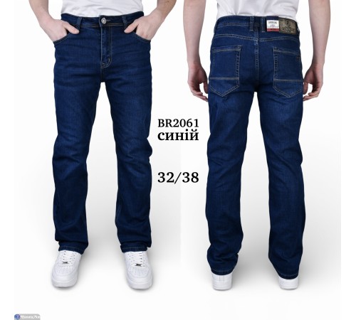 Джинси чоловічі на весну/осінь (8 шт. р.сетка 32-38) синій  "Graf"