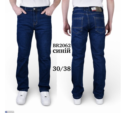 Джинси чоловічі на весну/осінь (8 шт. р.сетка 30-38) синій  "Graf"