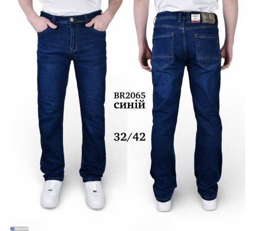 Джинси чоловічі на весну/осінь (8 шт. р.сетка 32-42) синій  "Graf"