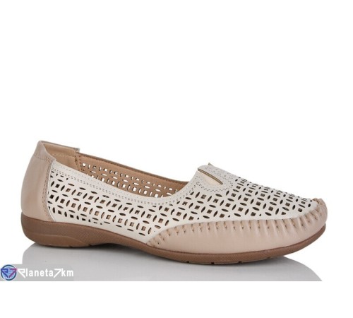 Туфлі жіночі на літо (8 пар р.37-42) бежевий  "ZORINA"