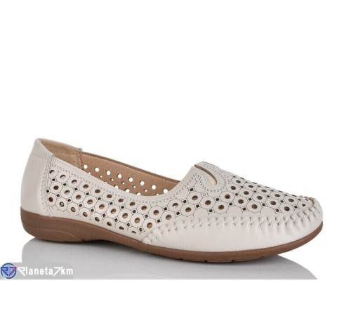 Туфлі жіночі на літо (8 пар р.37-42) бежевий  "ZORINA"