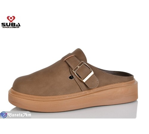 Жіночі сабо на літо (8 пар р.37-41) коричневий  "SUBA"