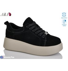 Кросівки жіночі на весну/осінь (8 пар р.36-41) чорний  "Aba"