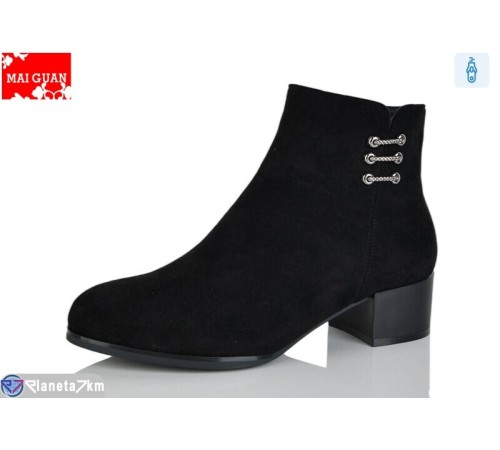 Черевики жіночі на весну/осінь (8 пар р.36-41) чорний  "Maiguan"