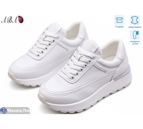Кросівки жіночі на весну/осінь (8 пар р.36-41) білий  "Aba"