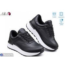 Кросівки жіночі на весну/осінь (8 пар р.36-41) чорний  "Aba"