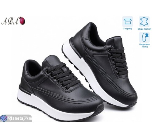 Кросівки жіночі на весну/осінь (8 пар р.36-41) чорний  "Aba"