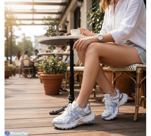 Кросівки жіночі на весну/осінь (8 пар р.36-41) білий  "Fudian"