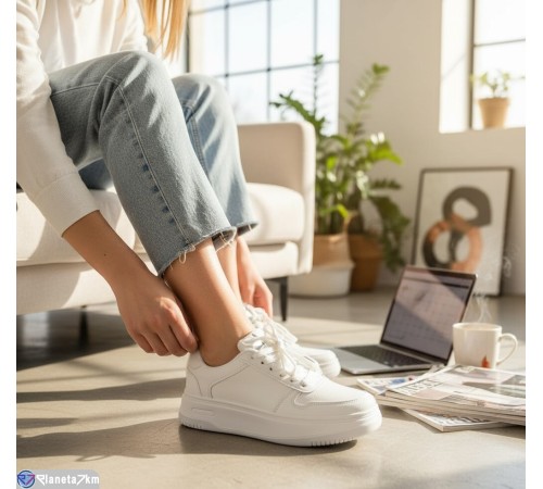 Кросівки жіночі на весну/осінь (8 пар р.36-41) білий  "Fudian"