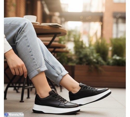 Кросівки жіночі на весну/осінь (8 пар р.36-41) чорний  "Fudian"