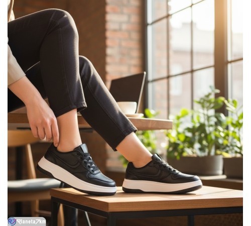 Кросівки жіночі на весну/осінь (8 пар р.36-41) чорний  "Fudian"