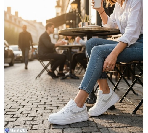 Кросівки жіночі на весну/осінь (8 пар р.36-41) білий  "Fudian"