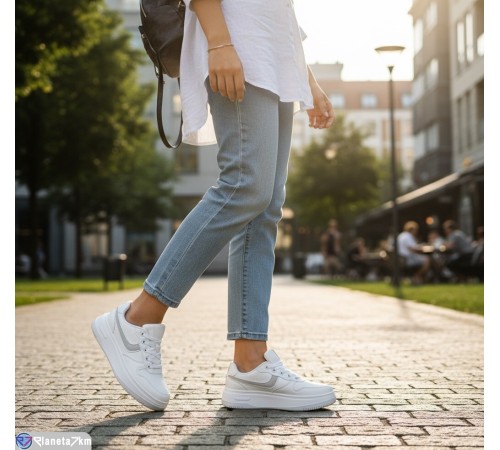 Кросівки жіночі на весну/осінь (8 пар р.36-41) білий  "Fudian"