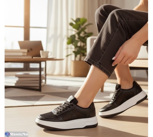 Кросівки жіночі на літо (8 пар р.36-41) чорний  "Fudian"