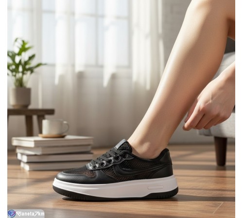 Кросівки жіночі на літо (8 пар р.36-41) чорний  "Fudian"