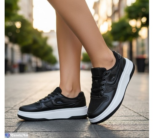 Кросівки жіночі на літо (8 пар р.36-41) чорний  "Fudian"