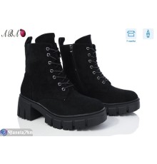 Черевики жіночі (8 пар р.36-41) чорний  "Aba"