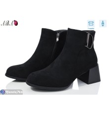 Черевики жіночі (8 пар р.36-40) чорний  "Aba"