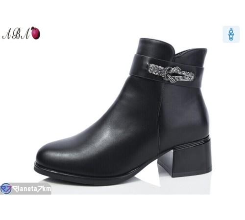 Черевики жіночі (8 пар р.37-41) чорний  "Aba"