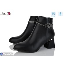 Черевики жіночі (8 пар р.36-40) чорний  "Aba"
