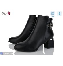 Черевики жіночі (8 пар р.36-40) чорний  "Aba"