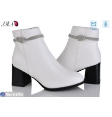 Черевики жіночі (8 пар р.36-41) білий  "Aba"