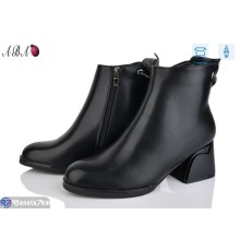 Черевики жіночі (8 пар р.36-41) чорний  "Aba"