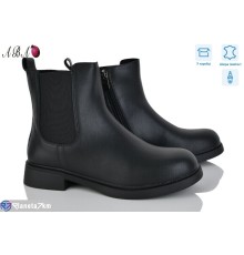 Черевики жіночі (8 пар р.36-41) чорний  "Aba"