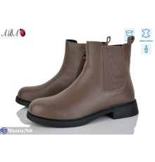 Черевики жіночі (8 пар р.36-41) коричневий  "Aba"