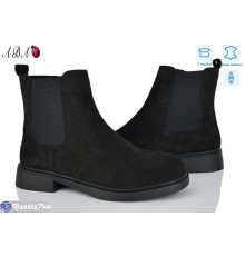 Черевики жіночі (8 пар р.36-41) чорний  "Aba"