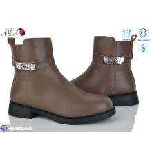 Черевики жіночі (8 пар р.36-41) коричневий  "Aba"