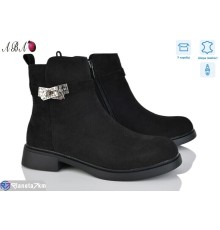 Черевики жіночі (8 пар р.36-41) чорний  "Aba"